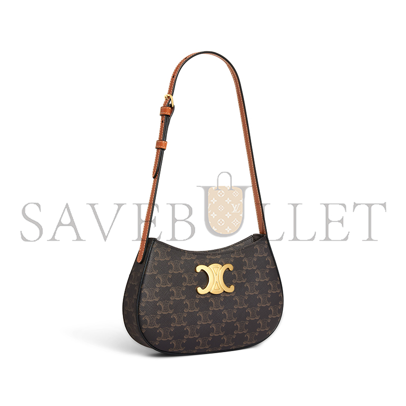 Ce**e medium tilly bag in triomphe canvas and calfskin 115702cuz.04lu (22*13.5*4cm)